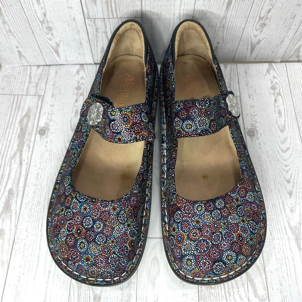 Alegria Paloma Wallflower US Size 11.5/12 (EU Size 42) Mary Jane Type Shoes - Picture 8 of 14